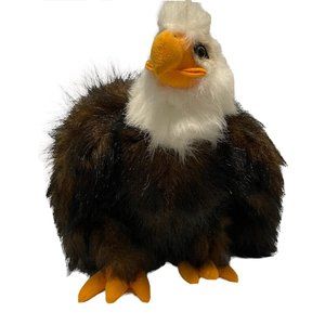 Vintage 90s Kellytoy Bald Eagle Bird Plush 14” Stuffed Animal Toy Americana